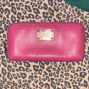Michael Kors Fuchsia Leather Wallet